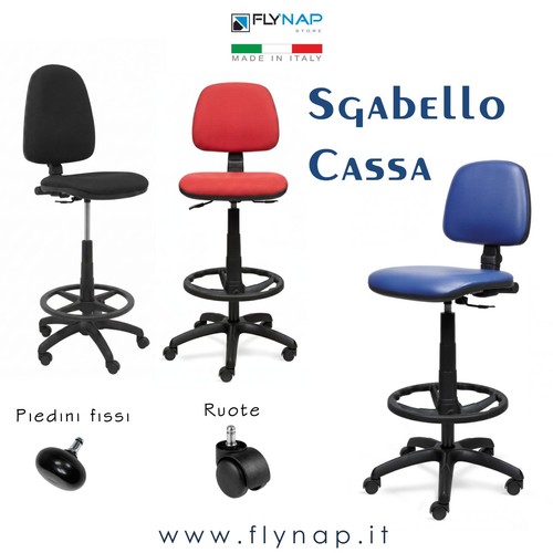 Sgabello cassa operativo bar - sgabello,