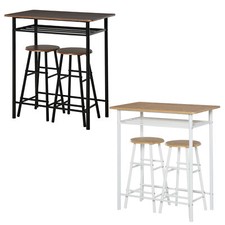 HOMCOM Set Bancone Bar e 2