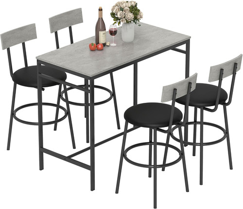 Set tavolo bar con sgabelli - con, 4