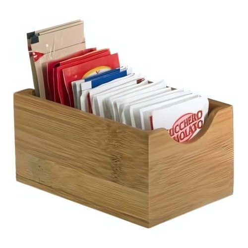 Porta bustine zucchero bamboo - bustine,