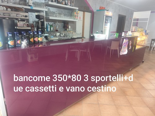 Bancone bar vetrina - bancone, +vetrina